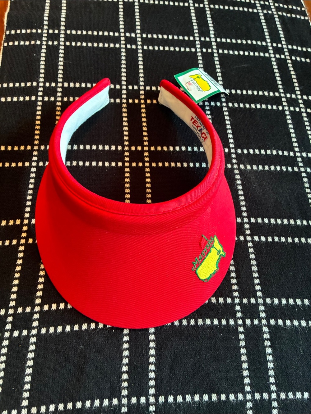 Masters Red Vintage Ladies Golf Clip Visor NWT Texann by Texace made in USA